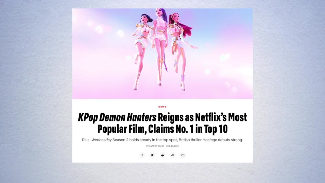 '케이팝 데몬 헌터스', 넷플릭스 최다 시청 영화 등극 / YTN