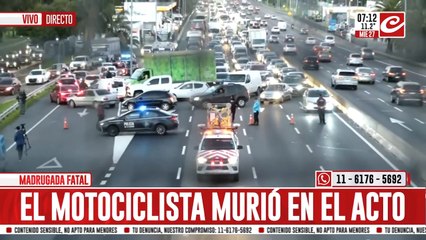 Choque y muerte en la General Paz: se registra un importante caos de tránsito en el lugar