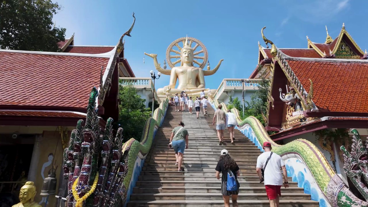Wat Phra Yai Buddhist temple in Koh Samui Thailand