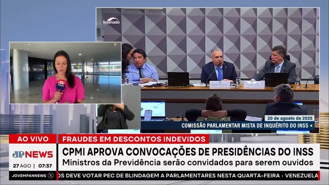 CPMI do INSS aprova convocação de ex-presidentes do Instituto