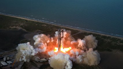 Starship logra desplegar satélites y amerizar en el Océano Índico