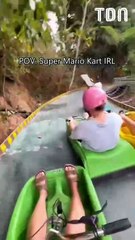 Mario Kart dans la vraie vie, ça donne ça !