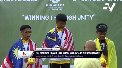 Kem olahraga unggul sapu bersih 10 Emas yang dipertandingkan SEA Deaf 2025