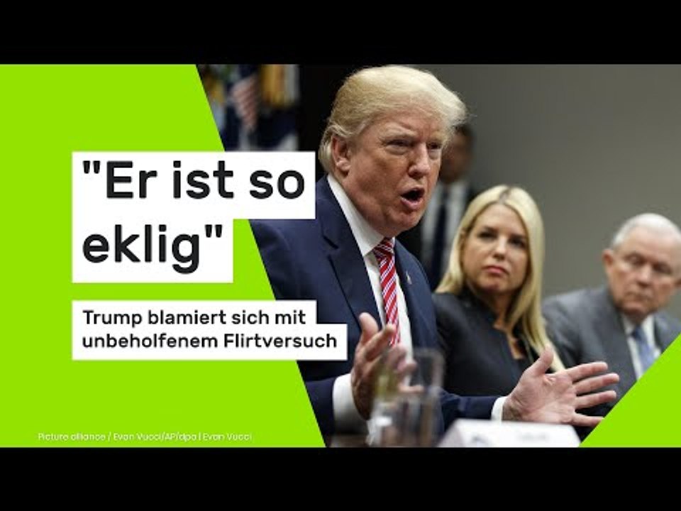 'Er ist so eklig' - Trump blamiert sich mit unbeholfenem Flirtversuch