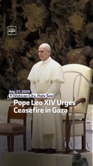 Pope Leo XIV Urges Ceasefire In Gaza
