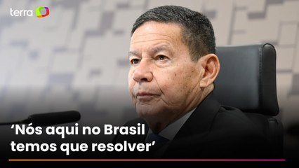 Mourão diz que atuação de Eduardo Bolsonaro nos EUA ‘gerou repercussão extremamente negativa’