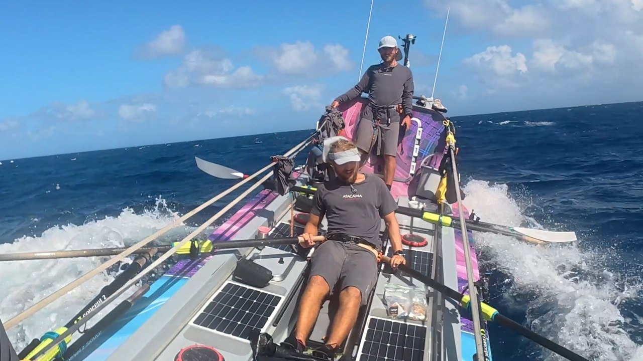 Scotand's record breaking Maclean Brothers have rowed 9000 miles across the Pacific Ocean for charity