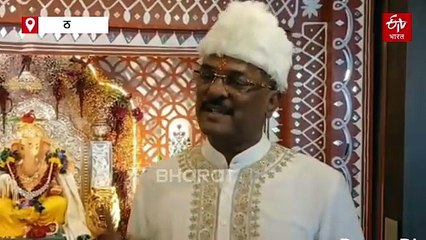 सव्वा रुपयांचा गणपती आज हिरेजडित झाला; मंत्री प्रताप सरनाईक यांनी उलगडला खडतर प्रवास