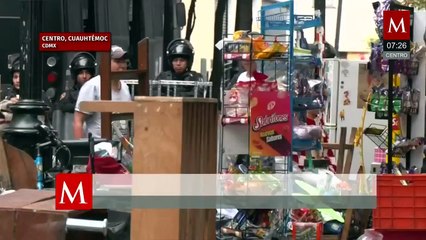 Familias afectadas por desalojo en Cuauhtémoc, CdMx; entre los afectados, una adulta mayor