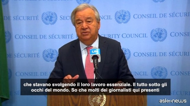 Onu, Guterres condanna l'infinito catalogo di orrori a Gaza