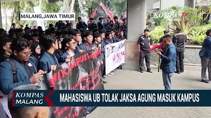 Mahasiswa UB Tolak Jaksa Agung Masuk Kampus