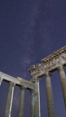 La Voie lactée vue depuis les ruines de Palmyre