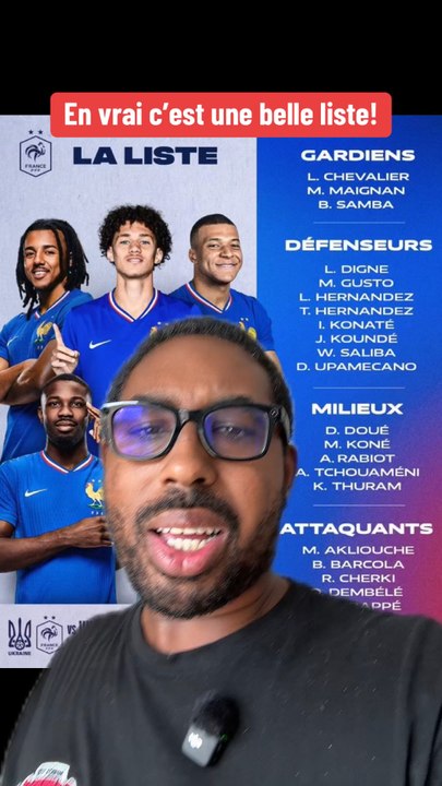 La liste de Didier Deschamps