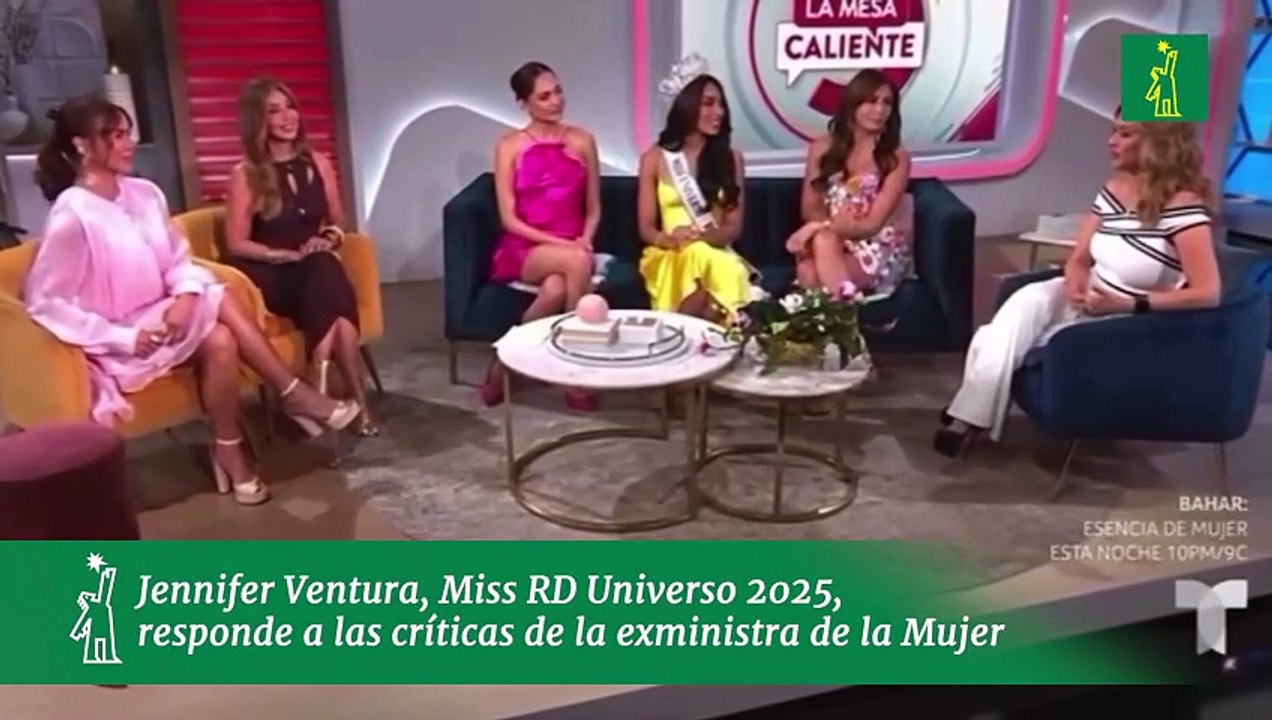 Jennifer Ventura, Miss RD Universo 2025, responde a las críticas de la exministra de la Mujer