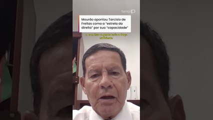 Mourão vê Tarcísio como a ‘estrela da direita hoje’ para concorrer à presidência em 2026 #shorts