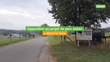 Opposition au projet de parc éolien à Mont-le-Soie