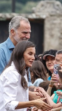 Los reyes visitan las zonas afectadas por los incendios