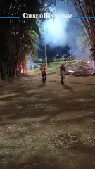 Incêndio atinge área de vegetação próxima ao Estacionamento 10 do Parque da Cidade