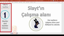 1 Slayt 2 Çalışma Alanı 3 insort Ekleme Butonu