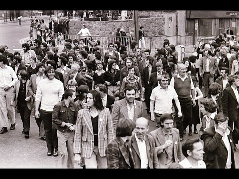 Anti-internment rallies during the Troubles in Derry August 1975
