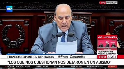 Guillermo Francos en Diputados: "Resulta indignante que ahora se disfracen de escoltas de la moral y nos reclamen"