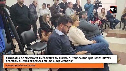 Programa de eficiencia energética buscamos que los turistas perciban buenas prácticas