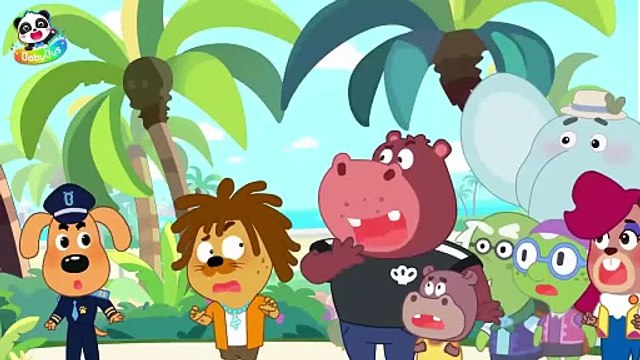 Big Footprints _ 🌊 WaterCity Mystery _ Safety Rules _ Sheriff Labrador _ Kids Cartoon _ BabyBus(720P_HD)