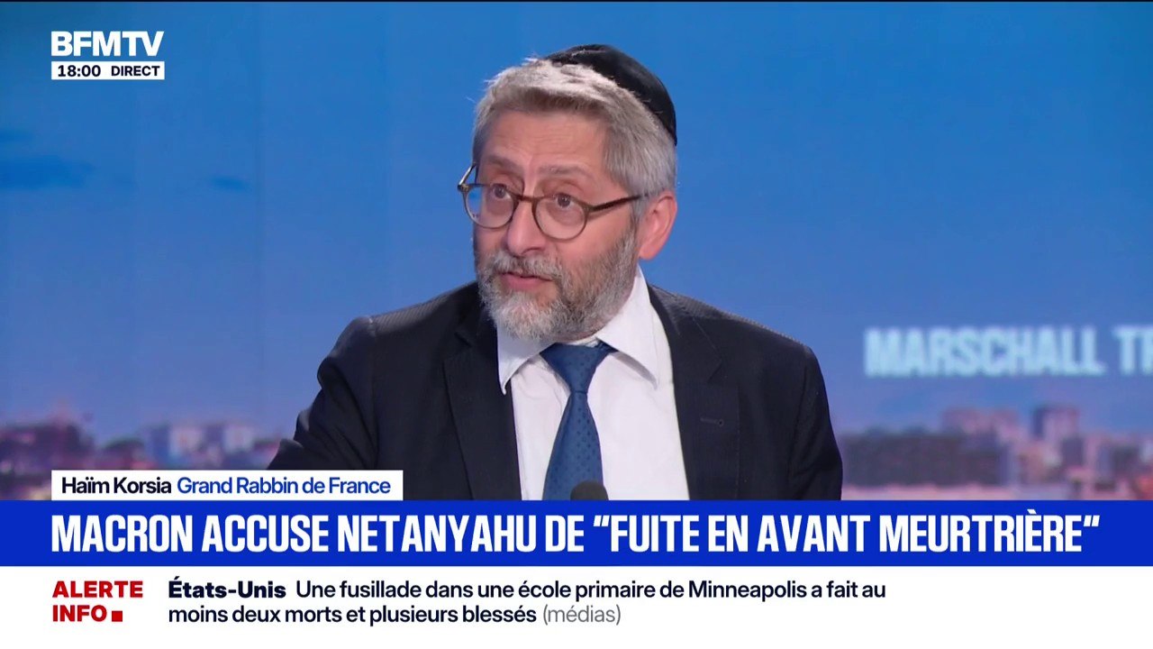 Hamas/Israël: "Israël veut absolument être certain que le Hamas ne soit plus en capacité de refaire ce qu'il a fait", déclare Haïm Korsia, grand rabbin de France