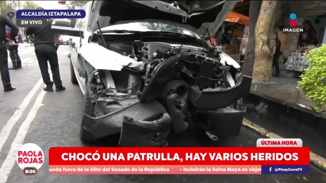 Una patrulla chocó en eje 5 y hay varios lesionados | DPC con Paola Rojas