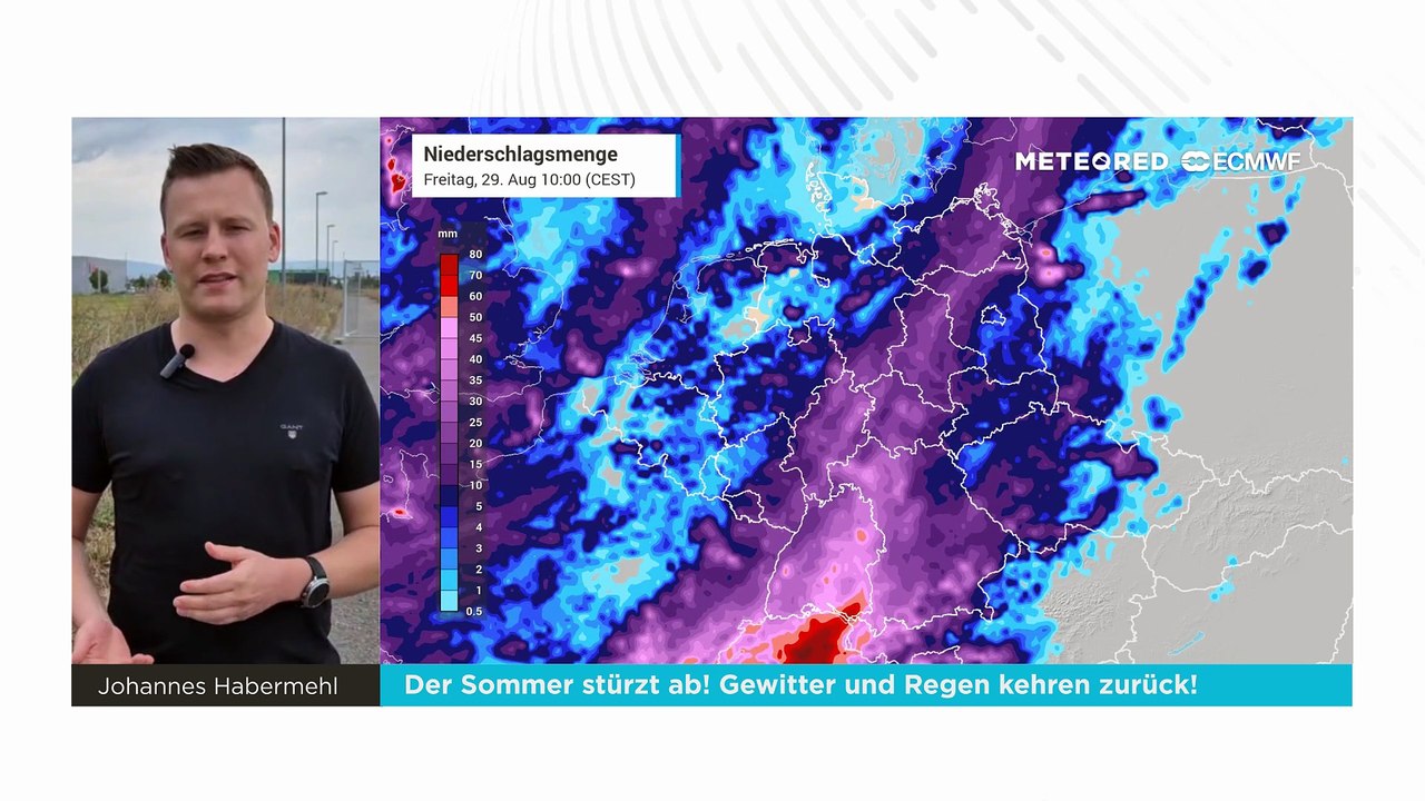 Der Sommer stürzt ab! Gewitter und Regen kehren zurück!