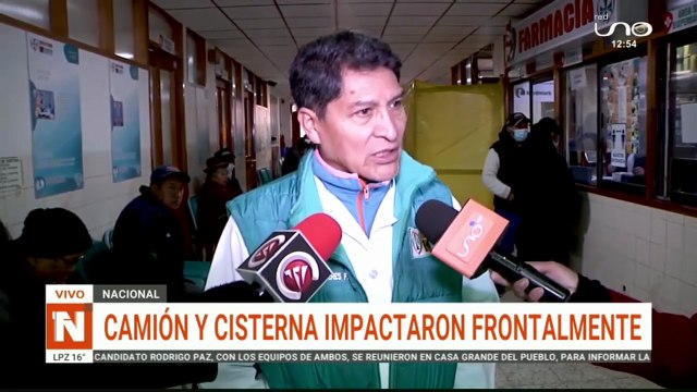 ACCIDENTE EN LA CARRETERA A ORURO, CAMIÓN Y CISTERNA IMPACTARON FRONTALMENTE