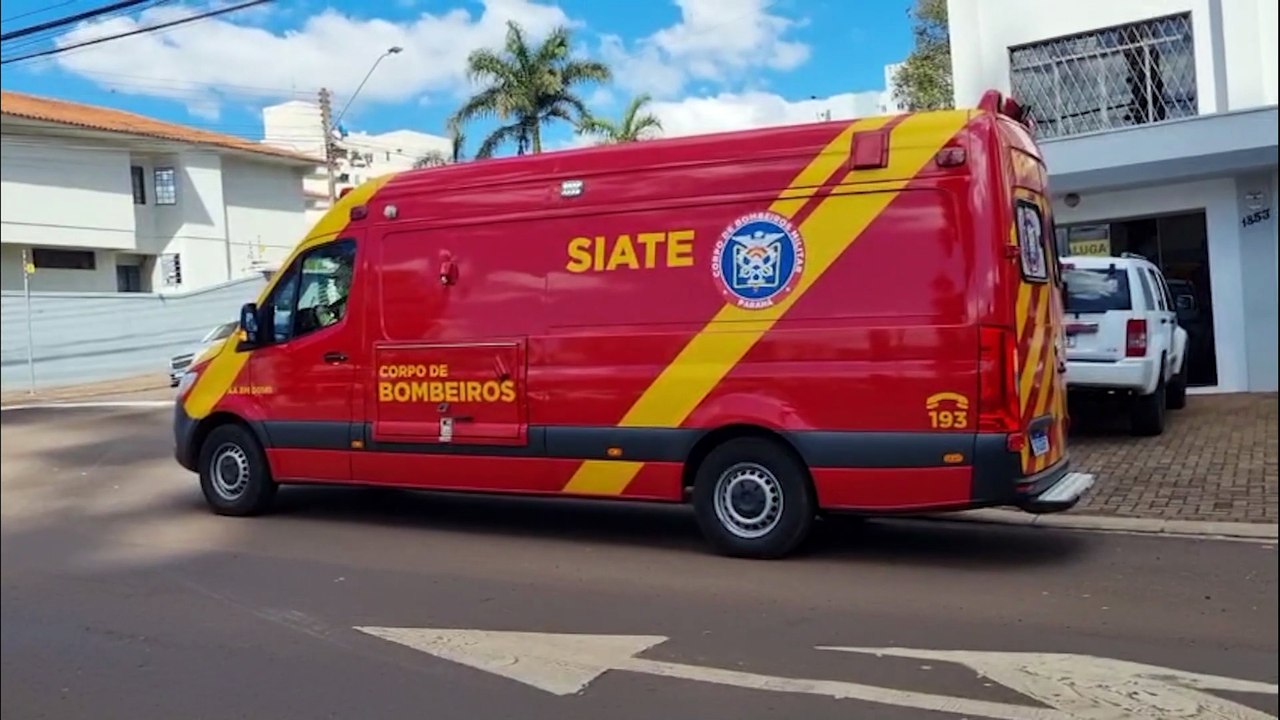 Motociclista fica ferido em acidente de trânsito na Rua Rio de Janeiro
