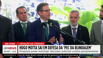 Hugo Motta defende "PEC da Blindagem" em votação na Câmara | TEMPO REAL