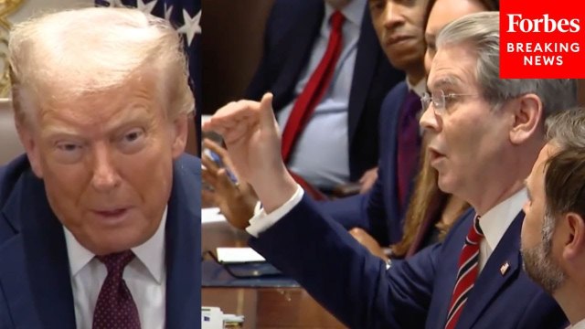 Scott Bessent Makes Shock Claim During Cabinet Meeting Tariff Revenues Could Reach A Trillion Dollars