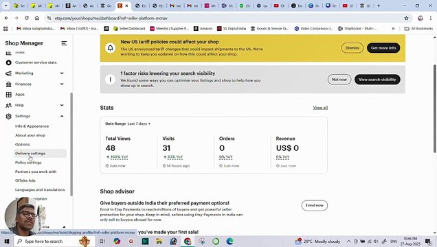 All About Delivery Profiles in Etsy Seller Account _ Complete Guide for Beginners