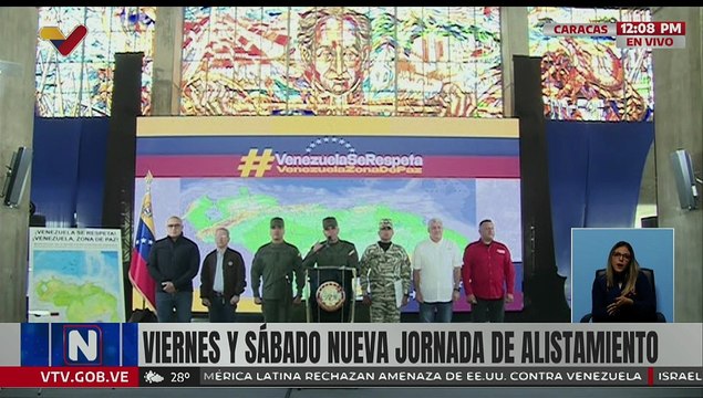 Vpdte. Sec. Vladimir Padrino presenta balance de las operaciones de la FANB