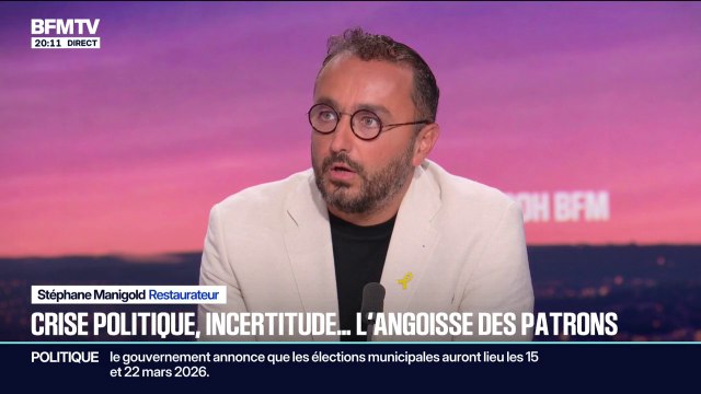 Crise politique: Les oppositions ont montré leur parfaite incapacité à veiller à l'intérêt des Français , estime Stéphane Manigold, chef d'entreprise et restaurateur