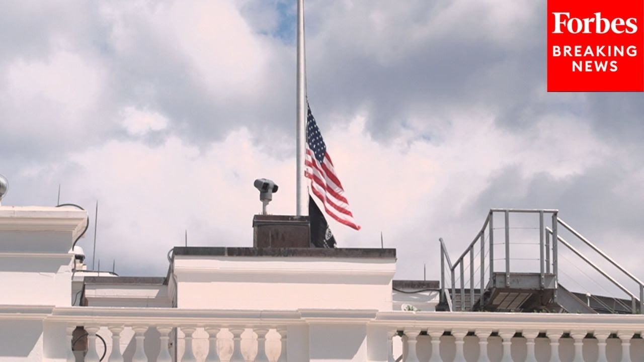 White House Flag Lowered To Half-Staff In Honor Of Minneapolis, Minnesota, School Shooting Victims