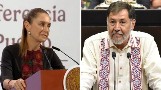 Claudia Sheinbaum ''defiende'' y evade preguntas sobre casa de 12 millones de pesos de Noroña