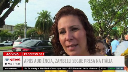 Juízes na Itália pedem mais tempo para decidir sobre prisão de Carla Zambelli | TEMPO REAL