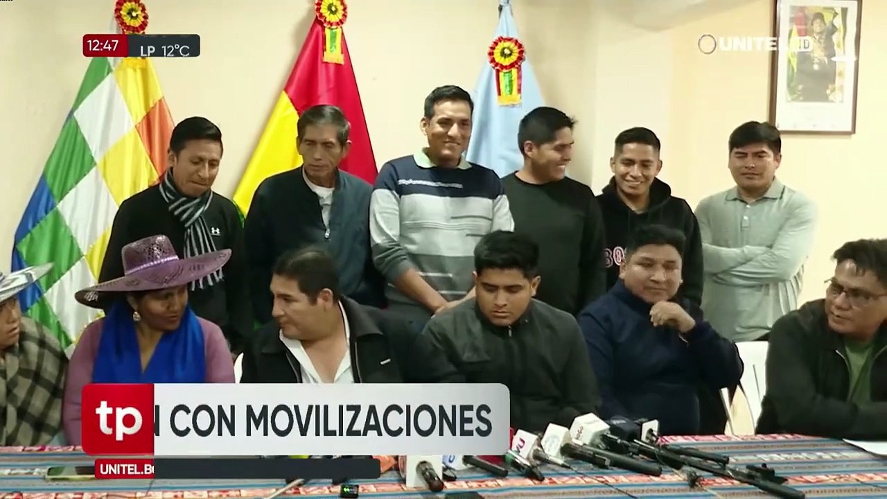 Sectores sociales advierten con protestas por las decisiones judiciales que favorecen a Camacho, Pumari y Áñez