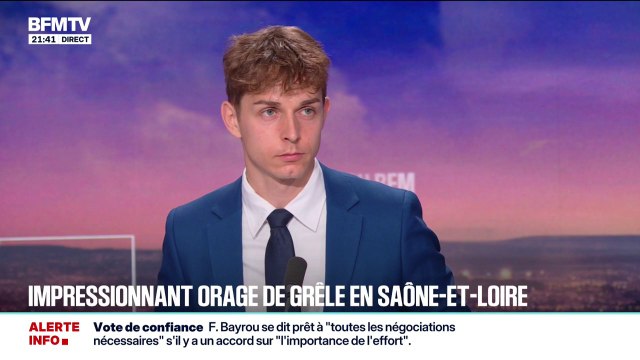 Météo: les images impressionnantes des orages de grêle en Saône-et-Loire