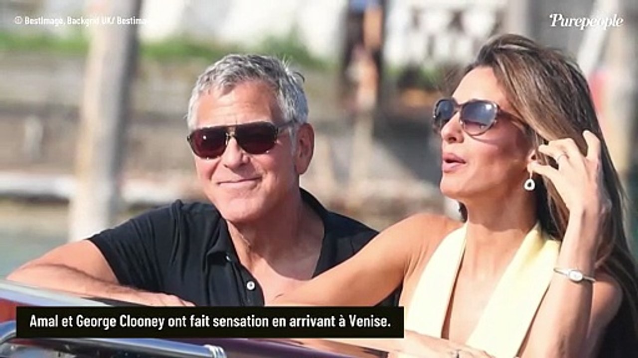 A Venise, Amal Clooney porte la combi d'une maison française : avec George, impossible pour elle de rater ce moment