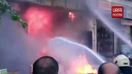 Şanlıurfa'da iş yerinde korkutan yangın