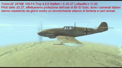 Luftwaffe Me 109 F4 Trop 4+5+6 staffeln II gruppen Jg 27 Bir el Gobi Libya IL⭐2 Sturmovik