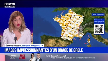 Images impressionnantes d’un orage de grêle - 27/08