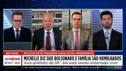 Michelle Bolsonaro afirma que a família está sendo humilhada após PF vigiar ex-presidente