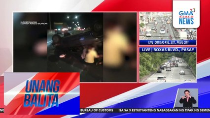 Buntis, kabilang sa 5 sugatan sa karambola ng 4 na sasakyan sa NLEX | Unang Balita
