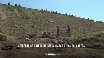Acidente de ônibus no Afeganistão deixa 20 mortos