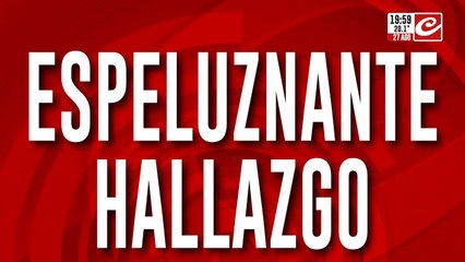 Espeluznante hallazgo: hallaron el cuerpo de una mujer enterrada